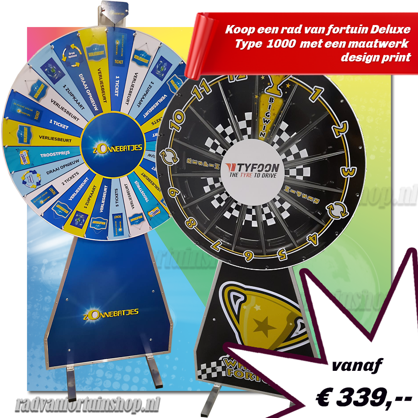 radvanfortuinshop.nl | Koop een rad van fortuin Deluxe met een diameter van 100 cm
